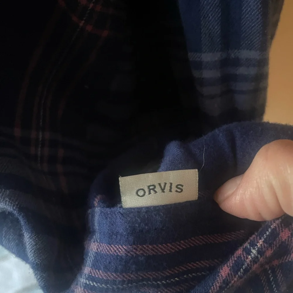 Women’s Blue‎ Orvis Flannel - Picture 3 of 3